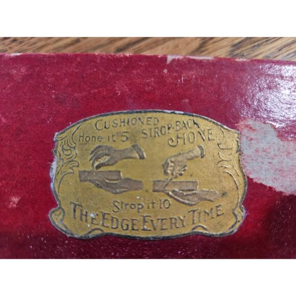 Antique Leather Strop Block It Gives Razors Sharp Edges in original box - Picture 3 of 8